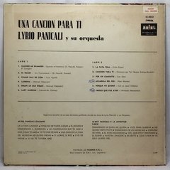 Vinilo Lyrio Panicali Y Su Orquesta Una Cancion Para Ti Lp - comprar online