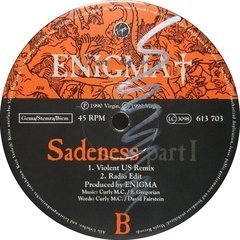 Vinilo Maxi - Enigma - Sadeness Part I 1990 Europa - tienda online