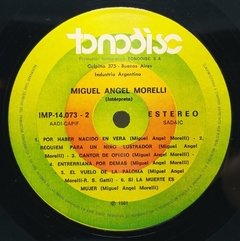 Vinilo Lp - Miguel Angel Morelli - Miguel Angel Morelli 1981 - tienda online