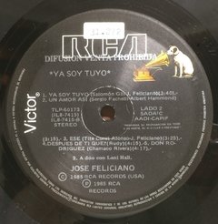 Vinilo Lp - Jose Feliciano - Ya Soy Tuyo 1985 Argentina - tienda online