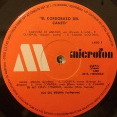 Vinilo Los Del Suquia El Cordobazo Del Canto Lp Argentina - BAYIYO RECORDS