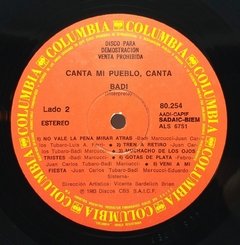 Vinilo Lp - Badi - Canta Mi Pueblo, Canta 1983 Argentina - tienda online