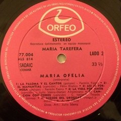 Vinilo Maria Ofelia Maria Tarefera Lp Argentina - BAYIYO RECORDS