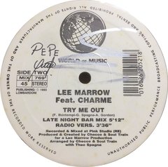 Vinilo Maxi Lee Marrow Feat. Charme Try Me Out 1993 Italia - tienda online