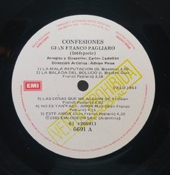 Vinilo Gian Franco Pagliaro - Confesiones Lp 1985 Arg - BAYIYO RECORDS
