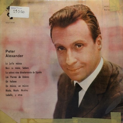 Vinilo Lp Peter Alexander La Bella Musica