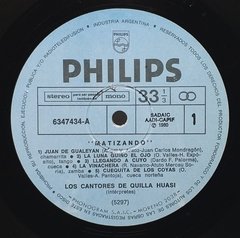 Vinilo Lp - Los Cantores De Quilla Huasi - Matizando 1980 en internet