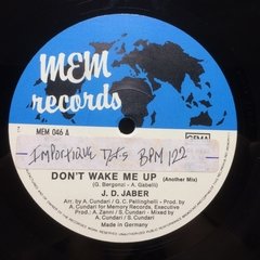 Vinilo Jd Jaber Don't Wake Me Up Maxi Aleman 1986 - BAYIYO RECORDS