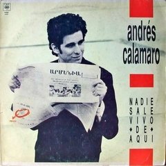 Vinilo Lp - Andrés Calamaro - Nadie Sale Vivo De Aqui Nuevo