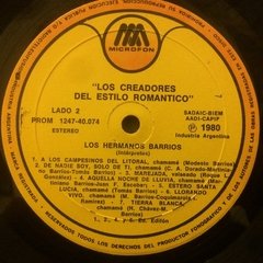 Vinilo Los Hermanos Barrios Los Creadores Del Estilo Romanti - BAYIYO RECORDS