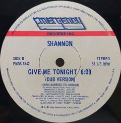Vinilo Maxi Shannon Give Me Tonight 1984 Usa - BAYIYO RECORDS