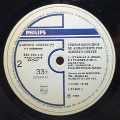 Vinilo Lp Alberto Cortez - Almafuerte 1989 Argentina - BAYIYO RECORDS