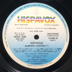 Vinilo Lp Alberto Cortez - Distancia 1982 Argentina - BAYIYO RECORDS