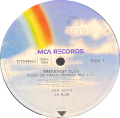 Vinilo Maxi Breakfast Club - Right On Track 1987 Europe en internet