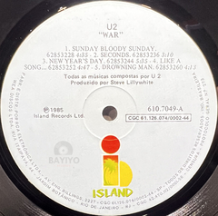 Vinilo Lp U2 War - 1989 Brasil Sunday Bloody New Year's Day - BAYIYO RECORDS