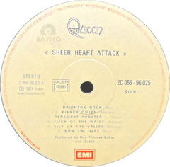 Vinilo Lp Queen Sheer Heart Attack 1978 Francia - Usado - BAYIYO RECORDS