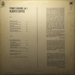 Vinilo Lp Alberto Cortez Poemas Y Canciones Vol. 2 1983 Arg - comprar online