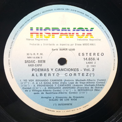 Vinilo Lp Alberto Cortez Poemas Y Canciones Vol. 2 1983 Arg - BAYIYO RECORDS