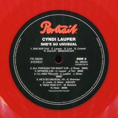 Vinilo Cyndi Lauper - She's So Unusual Lp Color Rojo Nuevo - tienda online