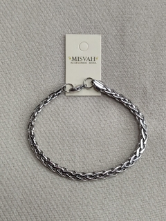 PULSERA ACERO ESPIGA PLANA 6MM 22CM