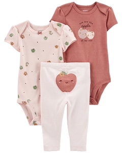 Conjunto De 3 Peças Maçã Carters