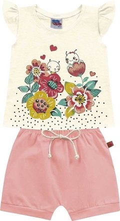 Imagem do Conjunto bebê feminino blusa e short