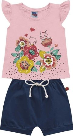 Imagem do Conjunto bebê feminino blusa e short