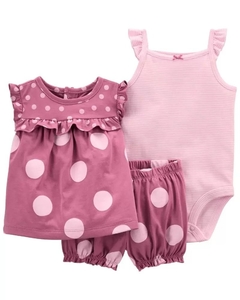 Conjunto 3 peças Carters menina