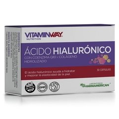 Acido Hialuronico con coenzima Q10 y colageno x 30 cap VitaminWay