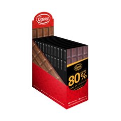 Barras de chocolate copani 80% cacao