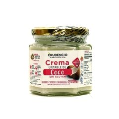 Crema Untable de Coco Crudencio x 200 gr.