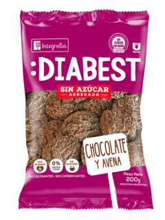 Diabest galletitas de avena sin azúcar variedad x200 gr