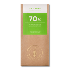 Chocolate 70% Puro Cacao variedad con Azúcar Orgánico dr cacao (80g) en internet