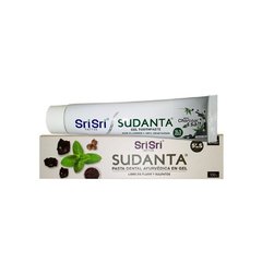 Sri Sri Pasta Dental Ayurvedica Gel Menta Carbon Activado Sudanta x 100 g