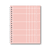 Caderno Colegial Grid Rosa