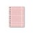 Caderno Pequeno Grid Rosa