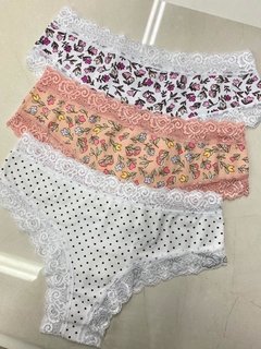 Calcinha em cotton estampada