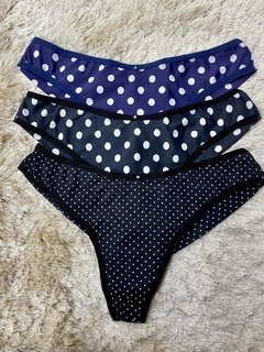 Calcinha fio duplo em lycra estampada - comprar online