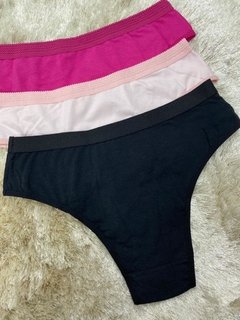 Tanga em cotton com cintura alta - comprar online