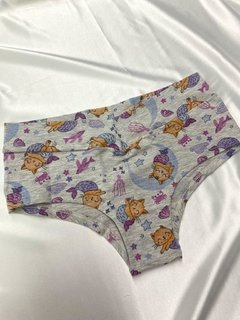 Cueca feminina em cotton estampado - Donne Lingerie