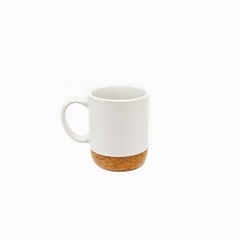 Jarro Mug Blanco Corcho Mini