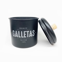 Lata Galletas Aluminio Negra - comprar online