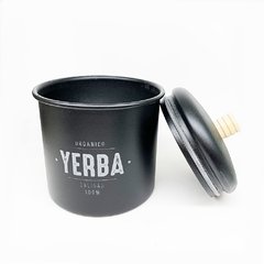 Lata Yerba Aluminio Negra - comprar online