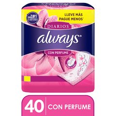 ALWAYS PROTECTOR DIARIO CON PERFUME X40