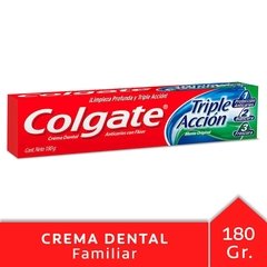 COLGATE DENTIFRICO TRIPLE ACCION XTRA X 180GR