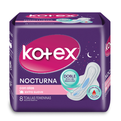 KOTEX TOALLITAS NOCTURNAS CON ALAS X16