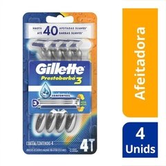 GILLETTE PRESTOBARBA MÁQUINA 3 HOJAS X 4