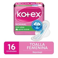 KOTEX TOALLITAS NORMAL CON ALAS X16