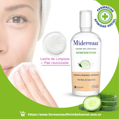 LECHE DE LIMPIEZA MIDERMUS 180 ml + PAD REUTILIZABLE - comprar online