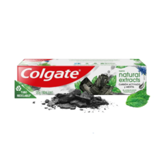 CREMA DENTAL COLGATE NATURAL EXTRACTS CARBÓN ACTIVADO Y MENTA x 70grs